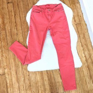 7 for all Mankind Mid Rise Coral Jeggings / Jean Leggings / Skinny Pants